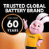 Alkaline 9V Batteries, pack of 1